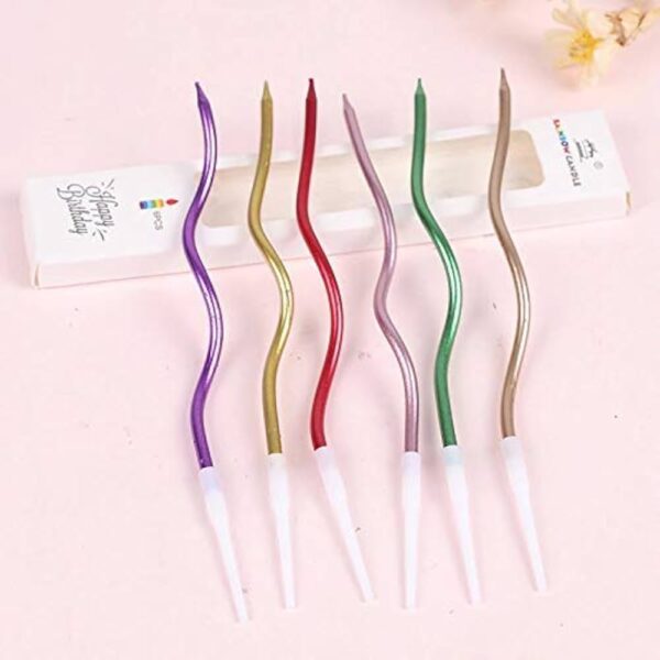 Twisted thin Metallic- MIX (6pc)