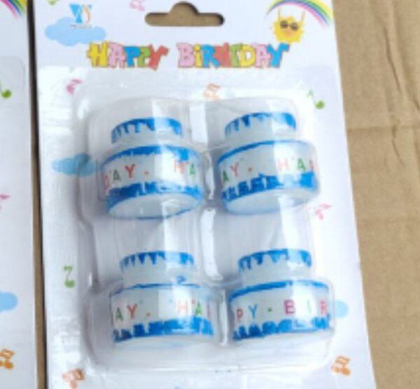 Cake Shape Candle (4pc)