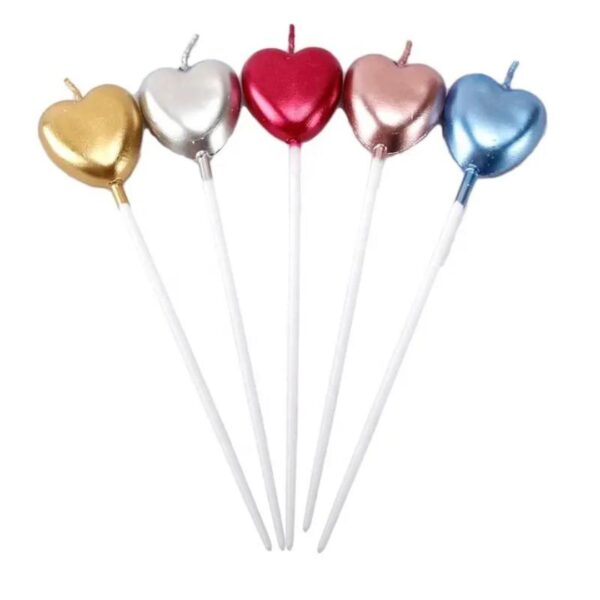 Heart Candle stick - MIX (4pc)