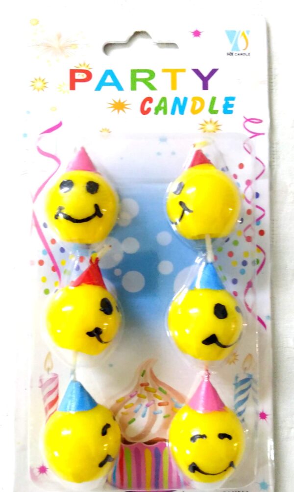 Smiley Candle(6pc)
