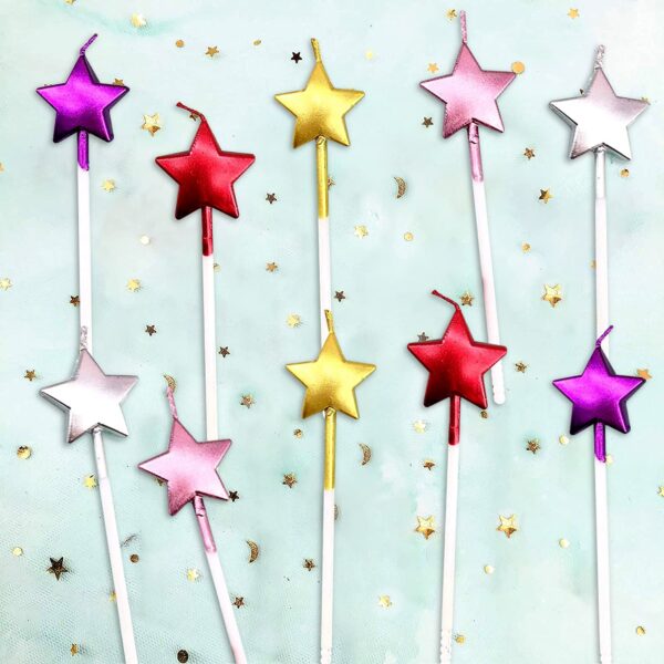 Star Candle stick - MIX (4pc)