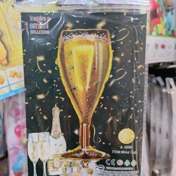 Wine glass Big Foil Balloon
