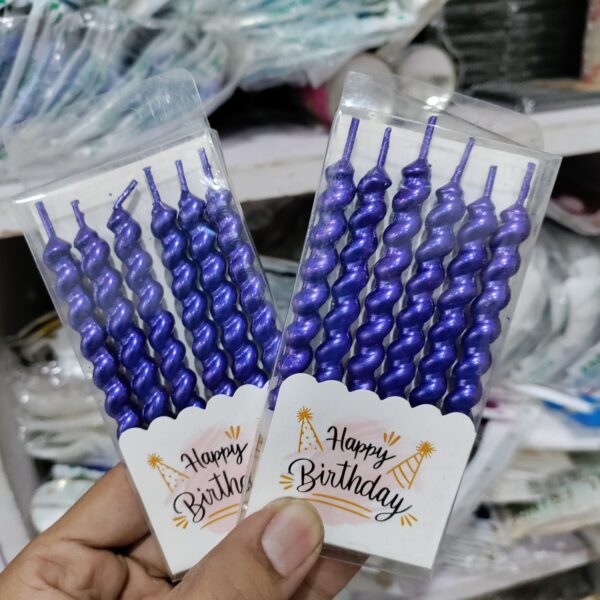 Twist Bold Mera Candles BLUE(6pc)