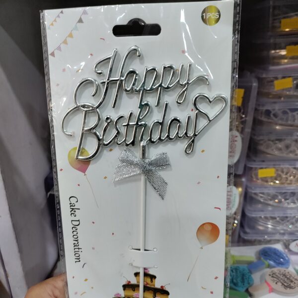 3D Metallic HBD Topper (SILVR)
