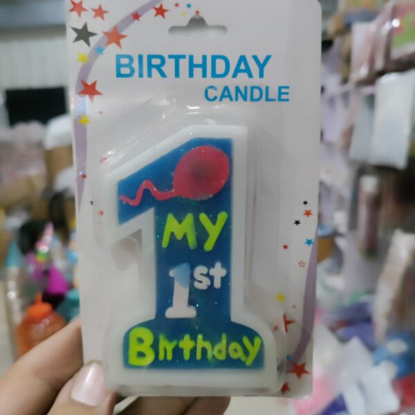 1st Birthday Candle