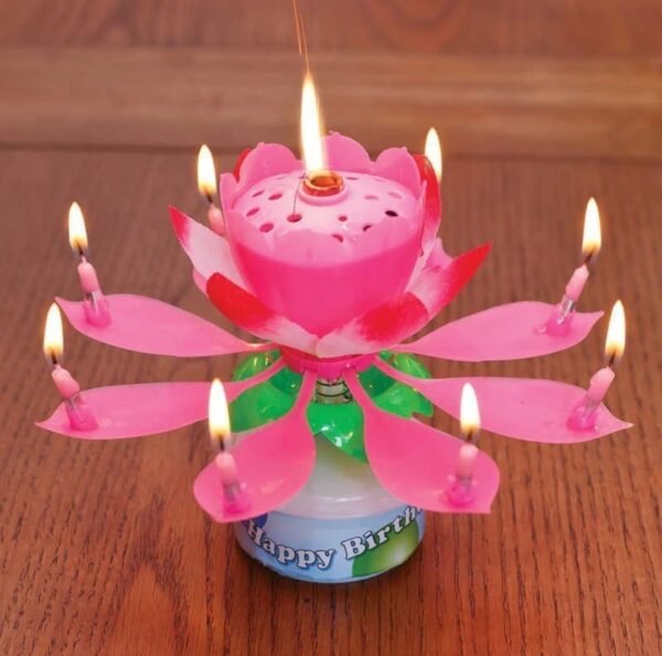 Flower Music Candle Lotus