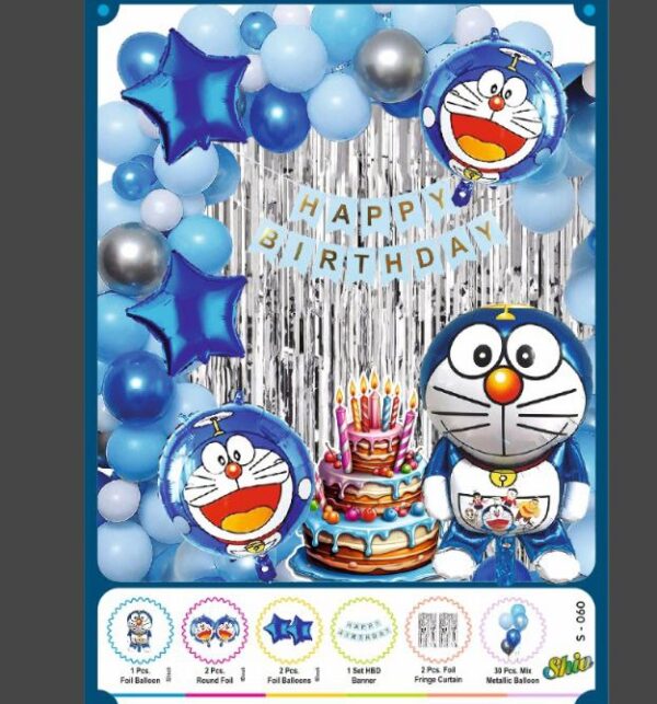 Doraemon Theme b'day Combo set