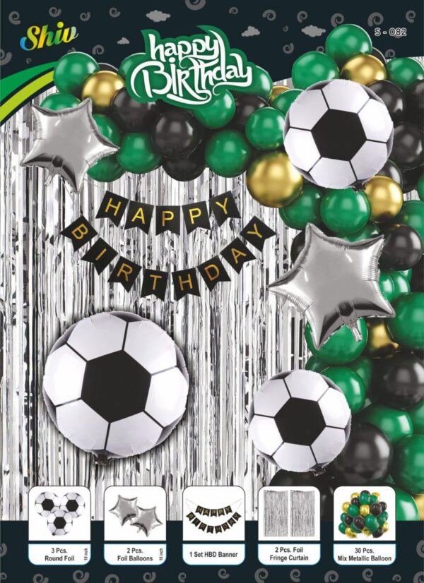 Football Theme b'day Combo set
