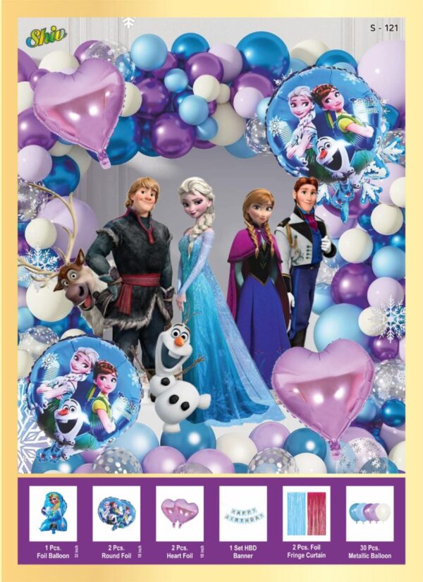 Frozen Theme b'day Combo set